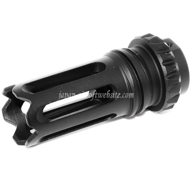 CYMA AAC/QD SCARタイプ フラッシュハイダー -14mm CCW 反時計回りネジ式バレルライフル用 ブラック