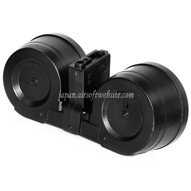 BATTLEAXE 2500発ドラムマガジン 電動C-Mag(M4/M16シリーズ電動ガン対応) ブラック