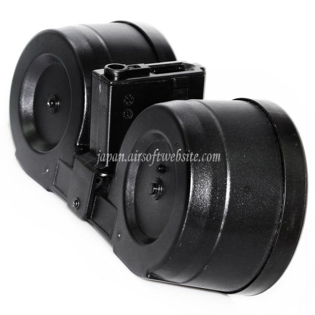 BATTLEAXE 2500発ドラムマガジン 電動C-Mag(M4/M16シリーズ電動ガン対応) ブラック