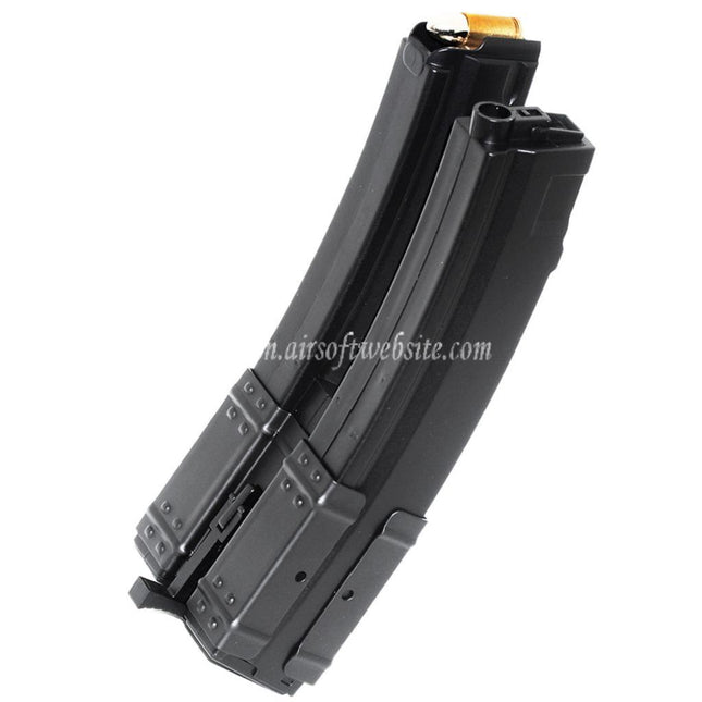 CYMA 560発ハイキャップロングデュアルマガジン クラシックアーミー / CYMA / G&P / GOLDEN EAGLE / JG / SRC / 東京マルイ MP5 シリーズ AEG ライフル エアソフトガン対応 ブラック
