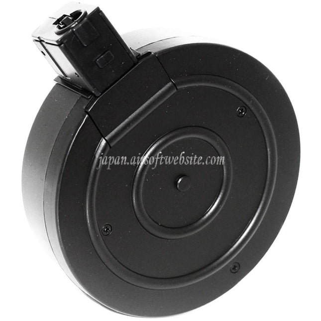 Airsoft Website 370発ドラムマガジン WELL R2 東京マルイ Vz61対応スコーピオンシリーズサブマシンガンライフル(ブラック)