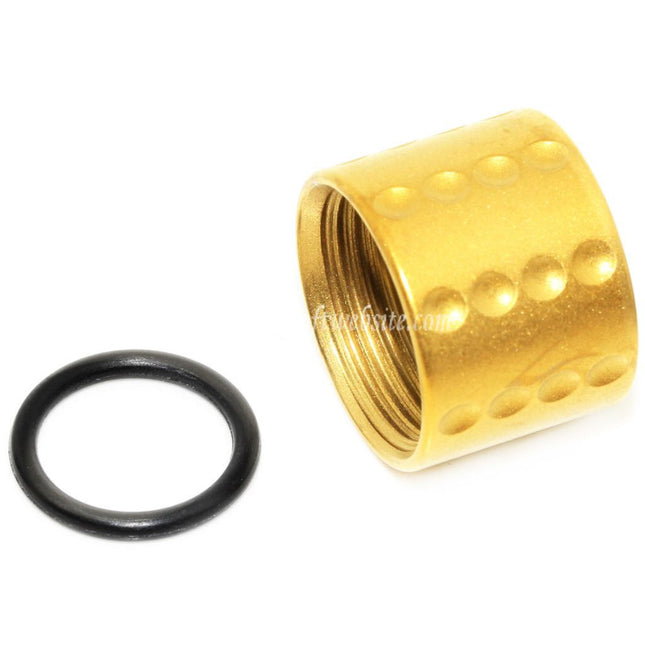 5KU Spots ローレットスレッドプロテクター バレルカバー - 14mm 逆ネジ 反時計回り 東京マルイ G17 GBBピストル エアソフト