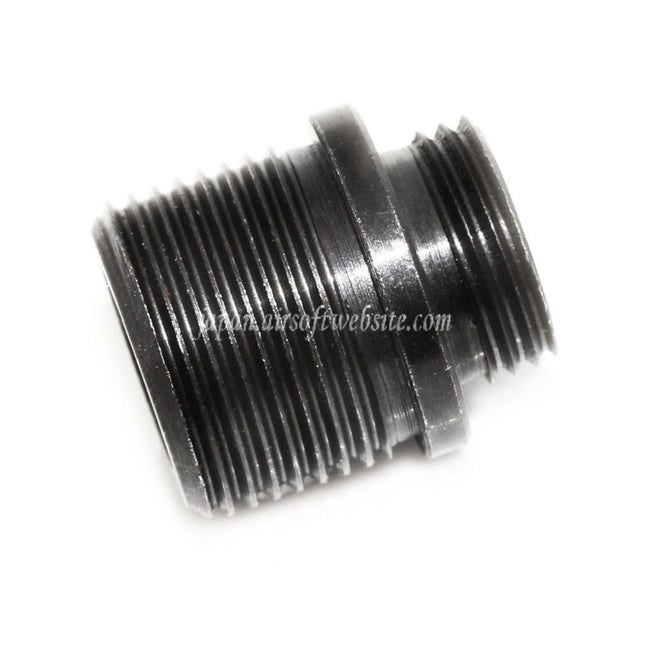 Airsoft Website バレルサイレンサーコンペンセイターアダプター WE(WE-TECH)ピストル対応 +11mm時計回り -14mm逆ネジ