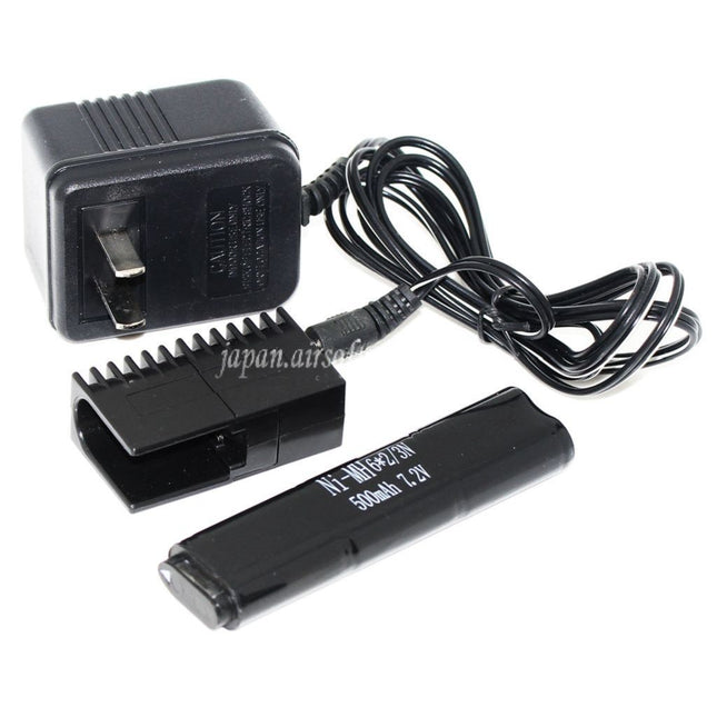 CYMA CYMA AEPシリーズAEGエアソフトガンに適した7.2V 500mAh Ni-MHバッテリーと110V USプラグ充電器