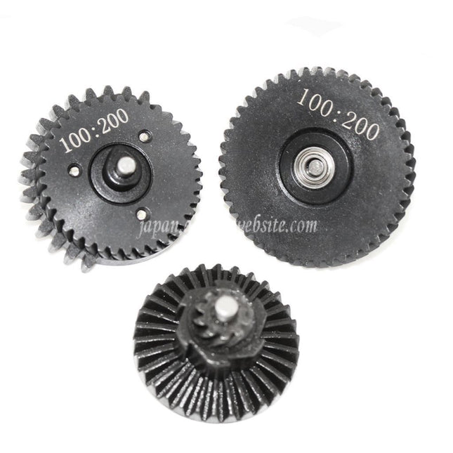 ARMY FORCE CNCスチール 100:200 3mmボールベアリング ヘリカルタイプ ハイトルクギアセット バージョン2/3 V2 V3 AEGギアボックス ライフル エアソフトガン対応
