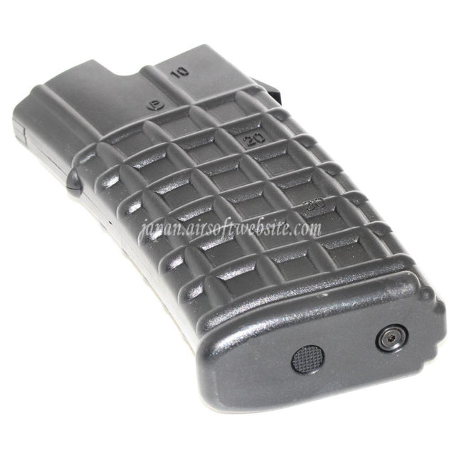 BATTLEAXE 70発ミッドキャップマガジン APS / Jing Gong JG / CLASSIC ARMY / 東京マルイ AUGシリーズ AEGライフル エアソフトガン対応 ブラック