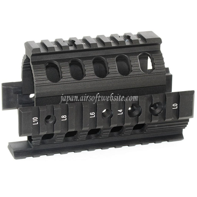 CYMA CNCアルミニウム 135mmハンドガードレールシステム 東京マルイ D-Boys CYMA APS VFC Matrix AK74Uシリーズ AEGライフル対応 ブラック