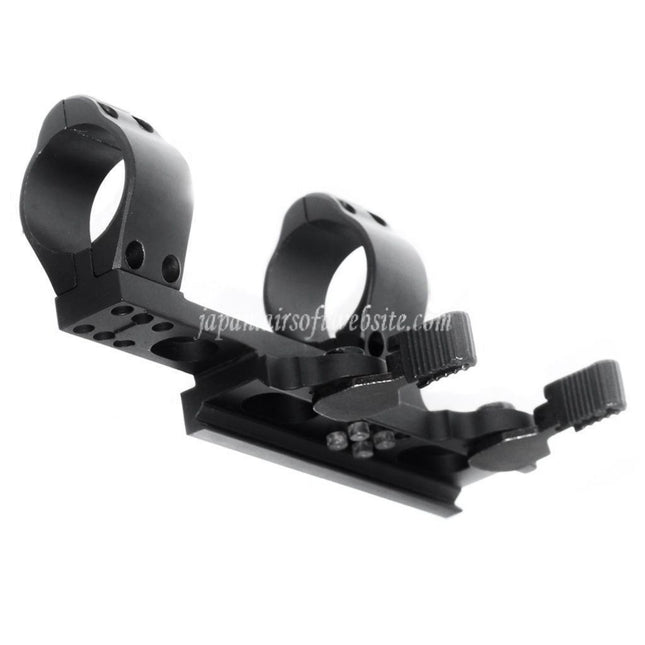 CYMA タクティカルスタイル 30mm QD ダブルリングサイトサポート デュアルスコープマウント ブラック