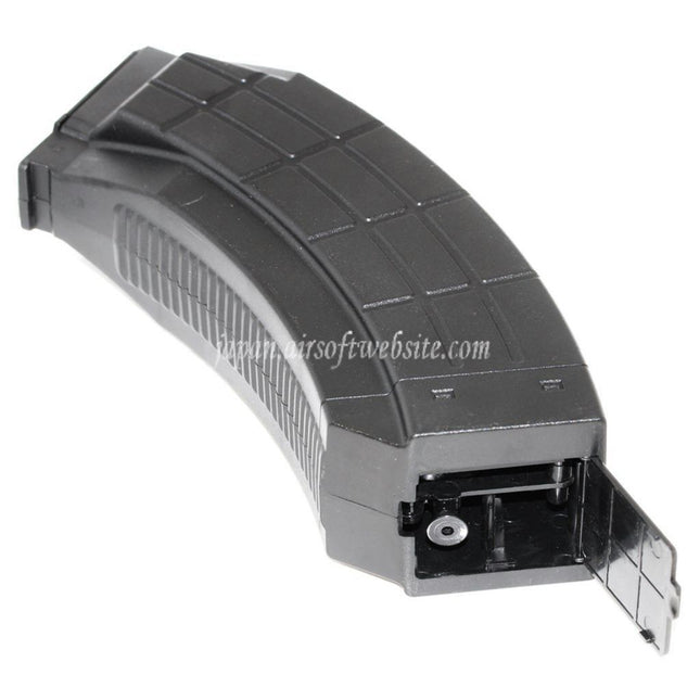 BATTLEAXE 1000発ハイキャップフラッシュマガジン AKシリーズAEGライフル対応 エアソフトガン ブラック