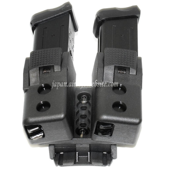 APS Quantum Mechanics ロック可能ダブルマガジンポーチ G17 / G18C / G19 / G22 / G23 / G24 / G34 / G35 Gシリーズ GBBマガジン