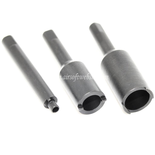 Airsoft Website 3 in 1 マグネティックスチールバルブキーセット(東京マルイ、Western Arms、KSC、Maruzen、GBBピストルマガジン対応)