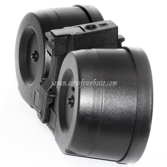 BATTLEAXE 2500発電動サウンドコントロールドラムマガジン AKシリーズAEGライフル対応 エアソフトガン ブラック