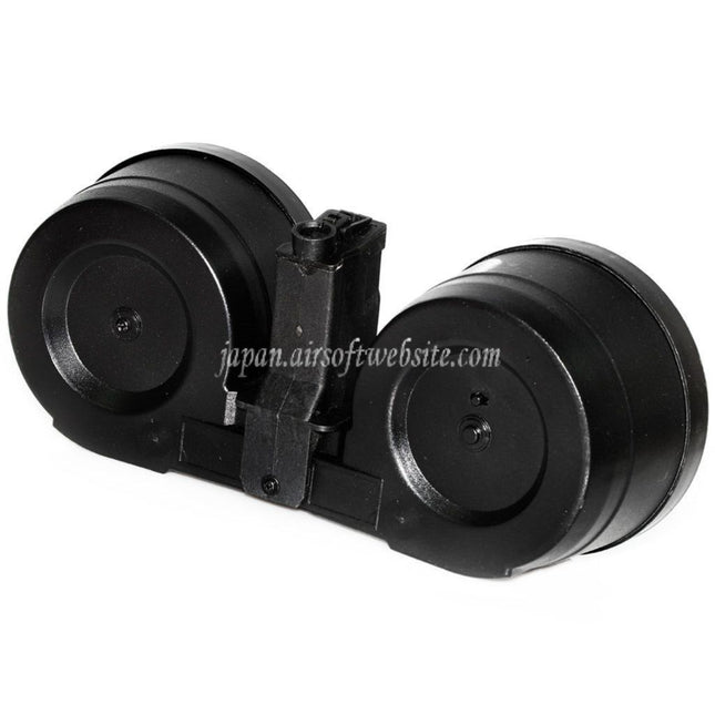 BATTLEAXE 2500発電動デュアルドラムマガジン MP5シリーズ電動ガン対応 ブラック