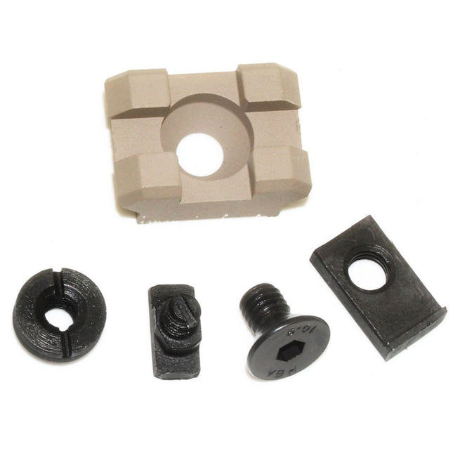 5KU B-2M 1スロット 20mmレールセクション(ネジ付き)M-LOKマウントシステム対応