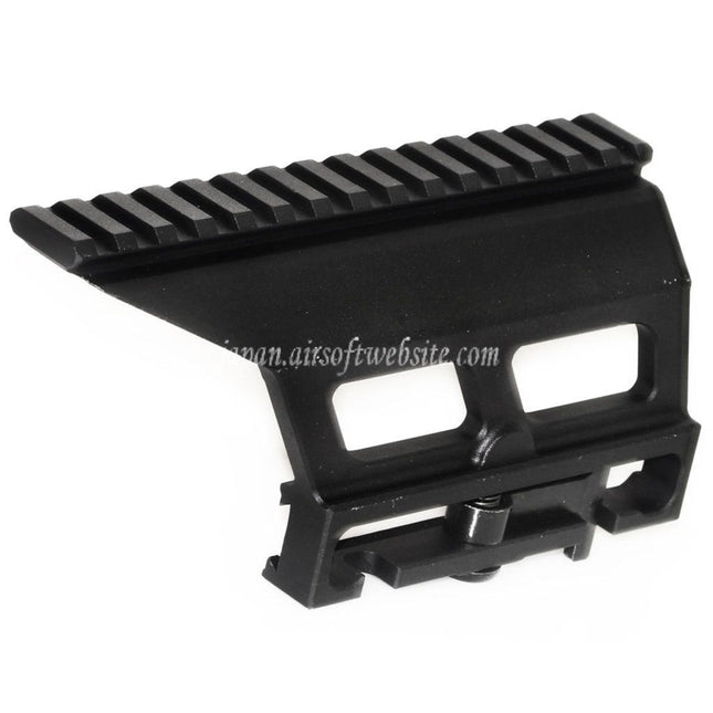 CYMA 155mm アルミレール QD スコープマウント SVD AKシリーズ AEGライフル対応 エアソフトガン ブラック