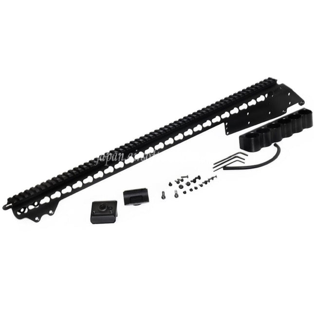 CYMA 537mm アルミキーモッドトップレールシステム 6シェルキャリアホルダー付き CYMA 東京マルイ M870シリーズ ショットガン エアソフトガン対応 ブラック