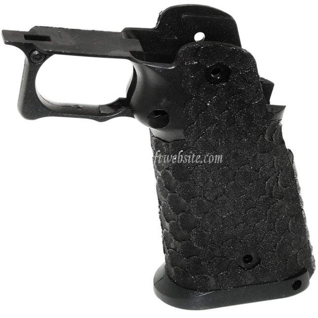 ARMY ARMAMENT フィッシュスケール スティップル ピストルグリップ ARMY R601 TTI COMBAT MASTER EMG AW WE 東京マルイ HI-CAPAシリーズ GBBピストル用 ブラック