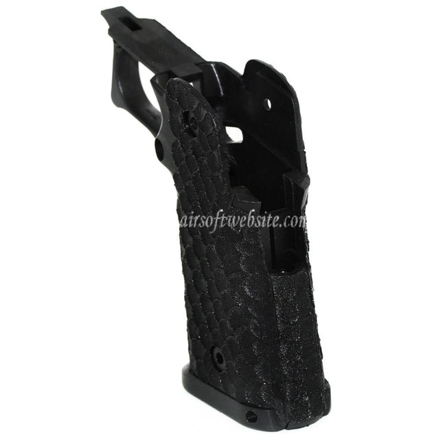 ARMY ARMAMENT フィッシュスケール スティップル ピストルグリップ ARMY R601 TTI COMBAT MASTER EMG AW WE 東京マルイ HI-CAPAシリーズ GBBピストル用 ブラック