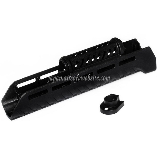 CYMA 110mm/265mm ポリマー製 ZHUKOV スタイル AKM M-LOK ハンドガード アッパー/ロワー ハンドガードシステム CYMA AKシリーズ AEGライフル エアガン対応 ブラック