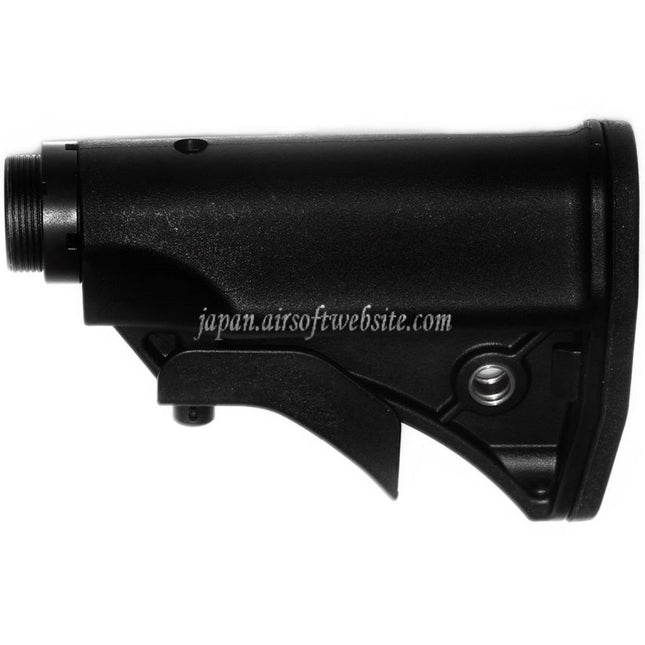 CYMA LWRCIスタイル コンパクトリトラクタブルストック ストックチューブ付き プラチナシリーズ MP5 AEGライフル エアソフトガン ブラック