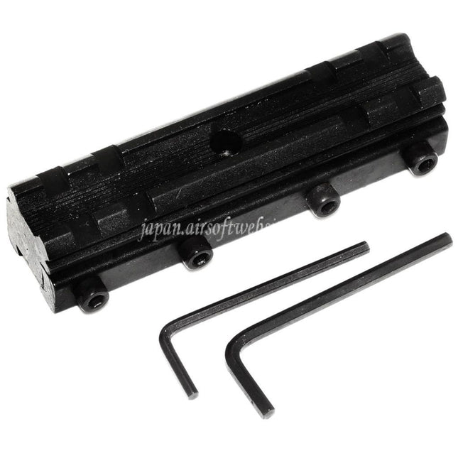 CYMA 20mmライザースコープマウントベース 12mmダブテールマウント対応 ブラック