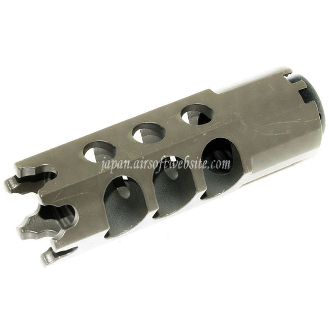 CYMA DTK-1スタイル マズルブレーキ フラッシュハイダー アダプター付き -14mm逆ネジバレル ライフル エアガン用