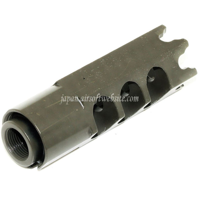 CYMA DTK-1スタイル マズルブレーキ フラッシュハイダー アダプター付き -14mm逆ネジバレル ライフル エアガン用