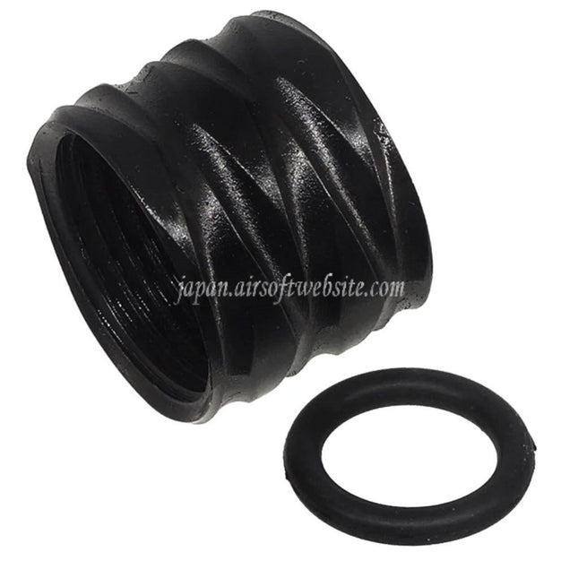 5KU ロンバス ローレット スレッドプロテクター バレルカバー -14mm CCW 反時計回り スレッドアウターバレル ピストル エアソフトガン用