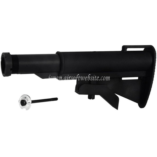 CYMA M733スタイル 伸縮式ストック 2ポジションチューブ付き M4 M16シリーズAEGライフル対応 エアソフトガン ブラック