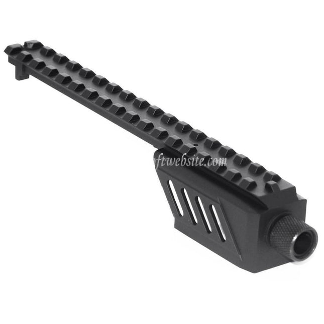 CYMA バレルエクステンションアタッチメントレールマウント CYMA CM030 東京マルイ G18C AEP AEGピストル用 ブラック