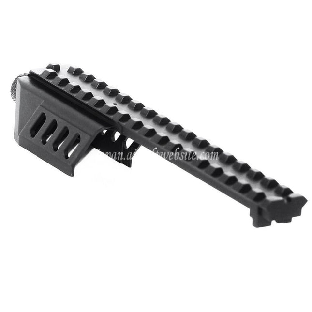 CYMA バレルエクステンションアタッチメントレールマウント CYMA CM030 東京マルイ G18C AEP AEGピストル用 ブラック