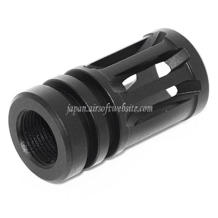 APS ASRマズルフラッシュハイダー -14mm 逆ネジバレル ライフル用 ブラック