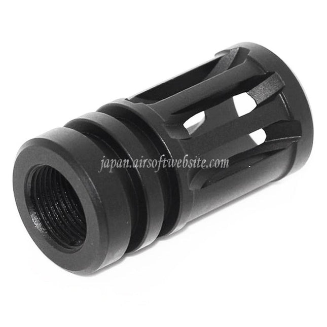 APS ASRマズルフラッシュハイダー -14mm 逆ネジバレル ライフル用 ブラック
