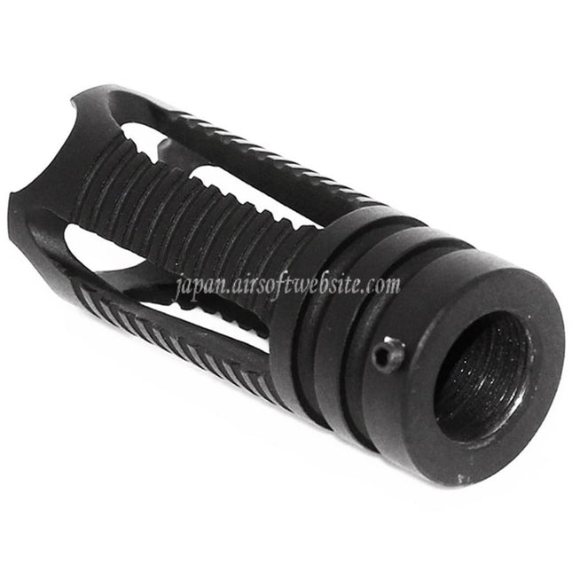 APS ファントム マズルフラッシュハイダー -14mm 逆ネジバレル ライフル用 ブラック