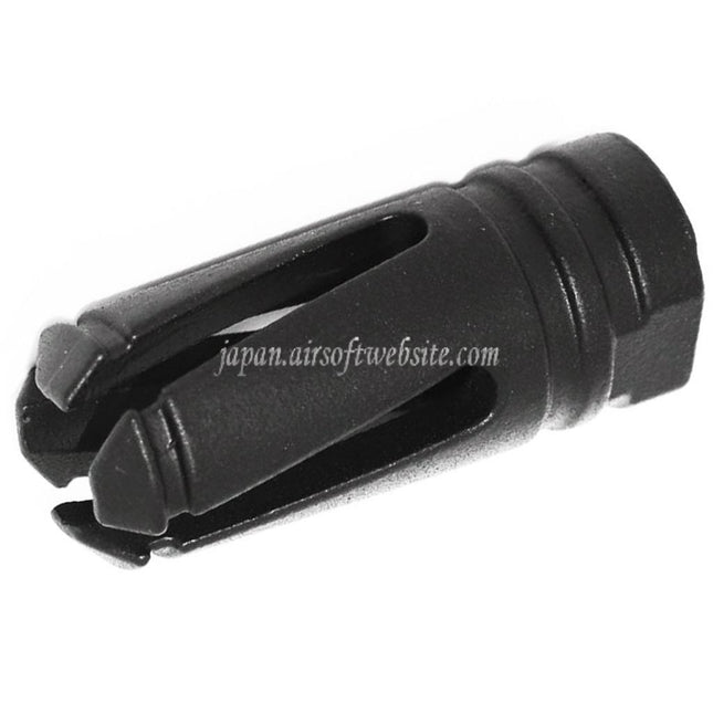 APS ボルテックス マズルフラッシュハイダー -14mm 逆ネジバレル ライフル用 ブラック