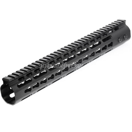 Airsoft Website CNCアルミ製 13.5インチ Keymod RASハンドガードレールシステム M4/M16シリーズ AEGライフル用 ブラック
