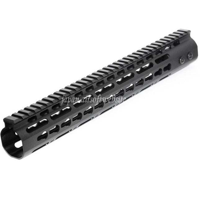 Airsoft Website CNCアルミ製 13.5インチ Keymod RASハンドガードレールシステム M4/M16シリーズ AEGライフル用 ブラック