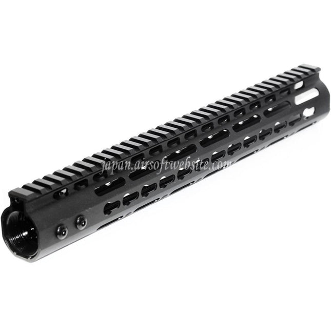 Airsoft Website CNCアルミ製 13.5インチ Keymod RASハンドガードレールシステム M4/M16シリーズ AEGライフル用 ブラック