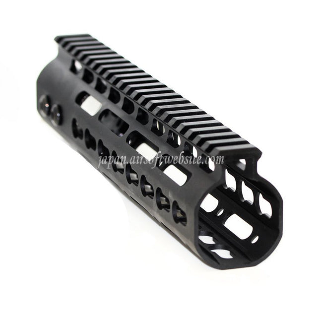 Airsoft Website CNCアルミ製 9インチ Keymodハンドガードレールシステム M4/M16シリーズ AEGライフル用 ブラック