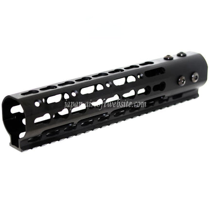 Airsoft Website CNCアルミ製 9インチ Keymodハンドガードレールシステム M4/M16シリーズ AEGライフル用 ブラック