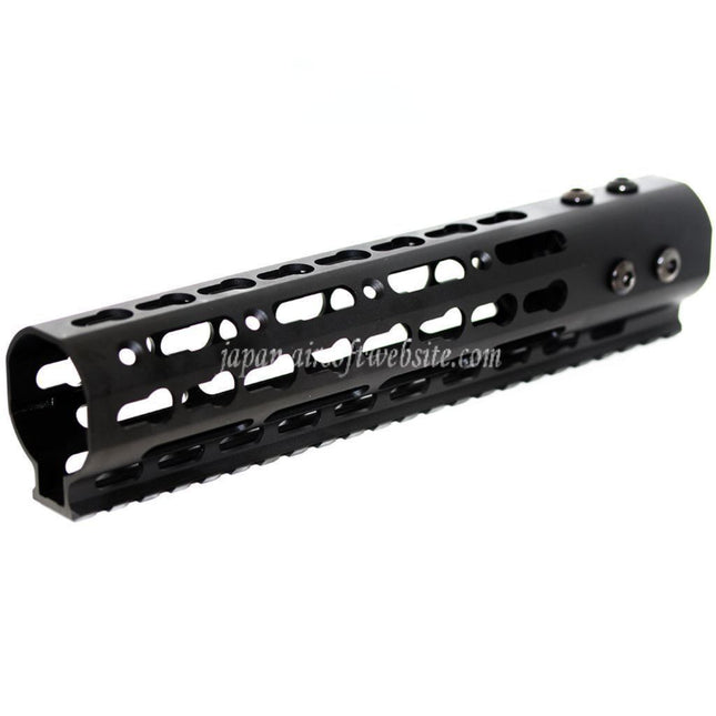 Airsoft Website CNCアルミ製 9インチ Keymodハンドガードレールシステム M4/M16シリーズ AEGライフル用 ブラック