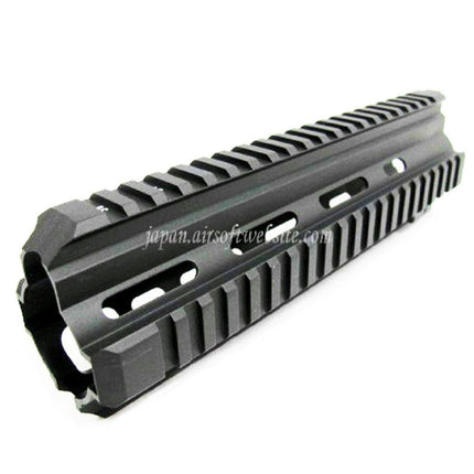 Airsoft Website CNCアルミ製 10.5インチ RASハンドガードレールシステム 416シリーズ AEG GBBライフル用 ブラック