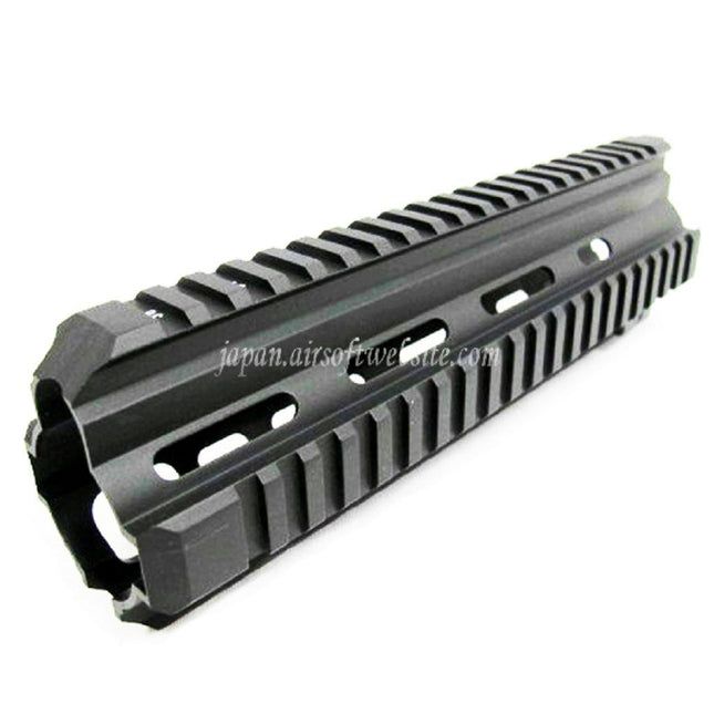 Airsoft Website CNCアルミ製 10.5インチ RASハンドガードレールシステム 416シリーズ AEG GBBライフル用 ブラック