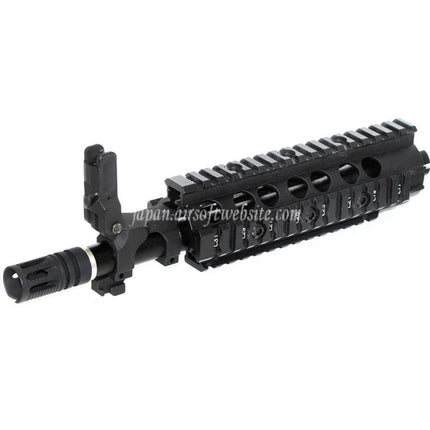 E&C CNCアルミ RASフロントセットハンドガードレールシステム SR16 M4 M16シリーズ AEGライフル用 ブラック