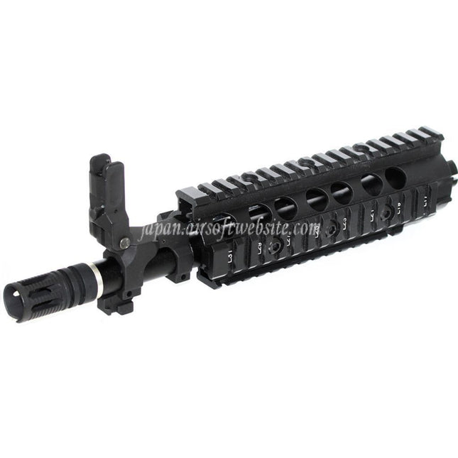 E&C CNCアルミ RASフロントセットハンドガードレールシステム SR16 M4 M16シリーズ AEGライフル用 ブラック