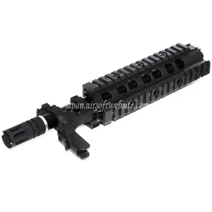 E&C CNCアルミ RASフロントセットハンドガードレールシステム SR16 M4 M16シリーズ AEGライフル用 ブラック