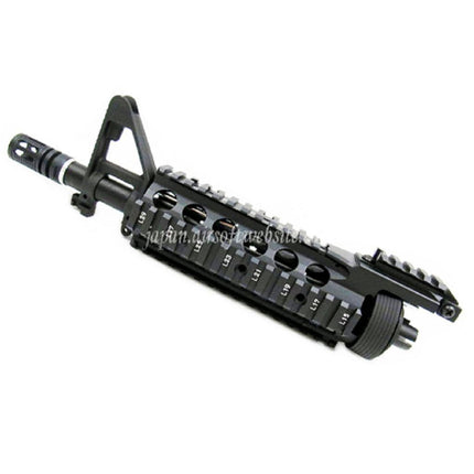 E&C CNCアルミ RIX RASフロントセットハンドガードレールシステム 9.5インチアウターバレル付き M4 M16シリーズ AEGライフル用 ブラック