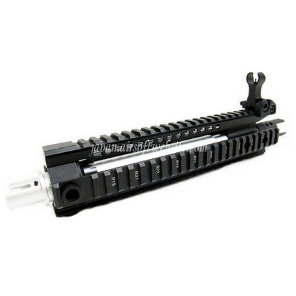 E&C CNCアルミ MK110 RASフロントセットハンドガードレールシステム 9.5インチアウターバレル付き M4 M16 M4A1シリーズ AEGライフル用 ブラック