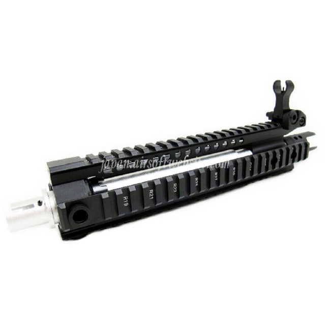 E&C CNCアルミ MK110 RASフロントセットハンドガードレールシステム 9.5インチアウターバレル付き M4 M16 M4A1シリーズ AEGライフル用 ブラック