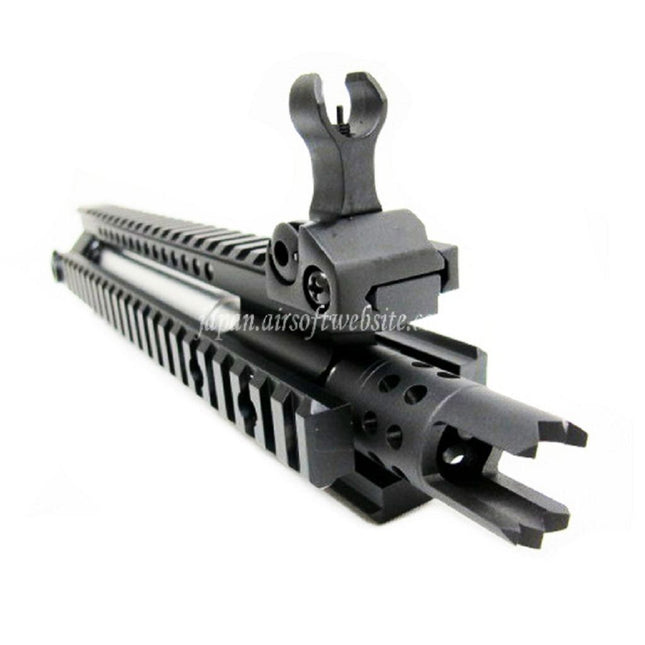 E&C CNCアルミ MK110 RASフロントセットハンドガードレールシステム 9.5インチアウターバレル付き M4 M16 M4A1シリーズ AEGライフル用 ブラック